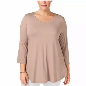 ❤️JM Collection Womens Top Nude Pink Size 1XL